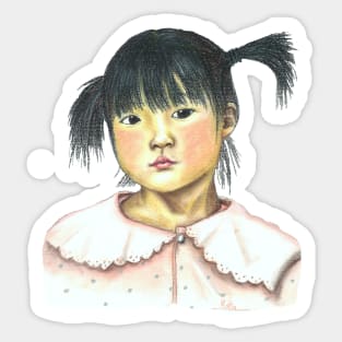 Petite Fille Chinoise - Chinese Little Girl Sticker